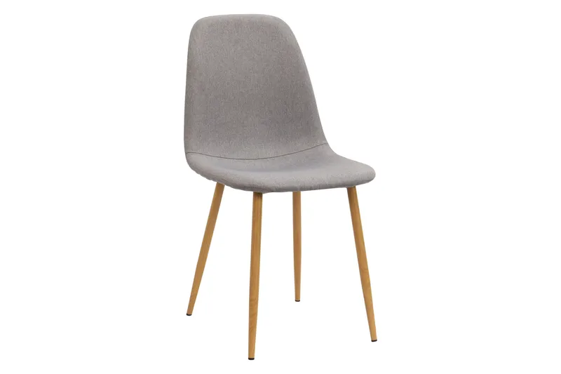 Jasmin Förlängningsbart Matbord 180 cm +  6 st Nibe stol grå med ek ben - Vit/Grå - Products - Möbler - Bord & matgrupp - Matgrupp
