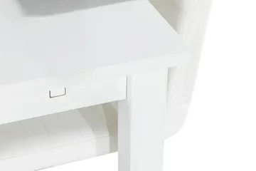 Jasmin Matgrupp med 6 st Cibus Stolar - Vit/PU/Krom - Products - Möbler - Bord & matgrupp - Matgrupp