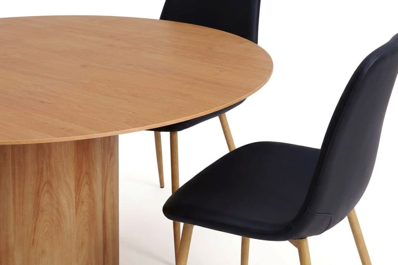 Juno Matgrupp runt 150 cm Ek med 6 Nibe Matstolar - Ek - Products - Möbler - Bord & matgrupp - Matgrupp