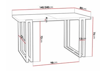Kintore Matbord 80 cm - Guld - Products - Möbler - Bord & matgrupp - Matbord & köksbord