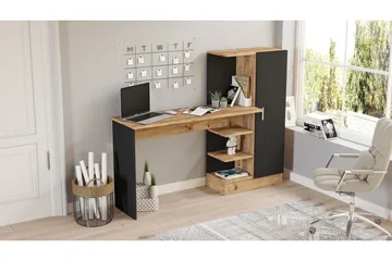 Dalran Skrivbord 152 cm - Natur/Svart - Products - Möbler - Bord & matgrupp - Kontorsbord - Datorbord