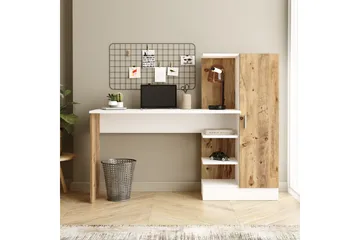 Dalran Skrivbord 152 cm - Natur/Vit - Products - Möbler - Bord & matgrupp - Kontorsbord - Datorbord