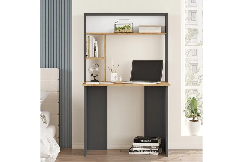 Kaiji Skrivbord 90x51,6 cm Mörkblå/Svart - Hanah Home - Products - Möbler - Bord & matgrupp - Kontorsbord - Datorbord