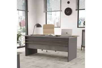 Desgrar Skrivbord 180 cm - Brun/Betonggrå/Antracit - Products - Möbler - Bord & matgrupp - Kontorsbord - Datorbord