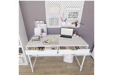 Durusu Skrivbord 55x120 cm - Vit - Products - Möbler - Bord & matgrupp - Kontorsbord - Datorbord