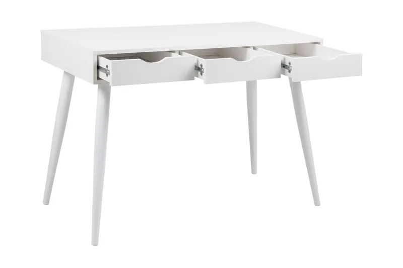 Gradina Skrivbord 110 cm med Förvaring 3 Lådor - Vit - Products - Möbler - Bord & matgrupp - Kontorsbord - Datorbord