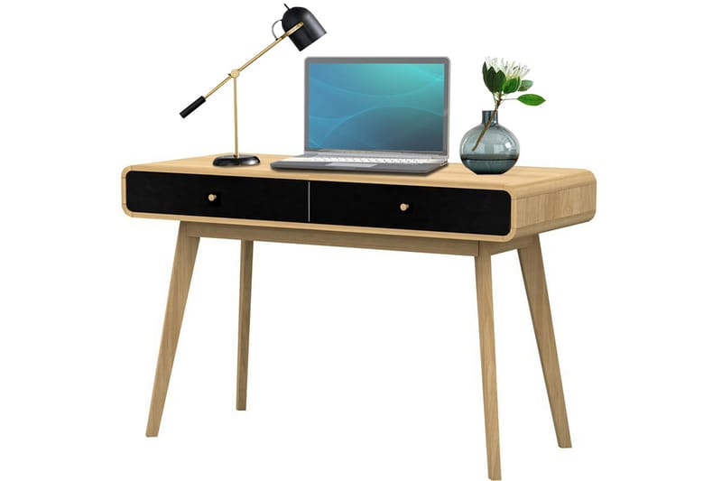 Olivet Skrivbord 120 cm - Natur/Svart - Products - Möbler - Bord & matgrupp - Kontorsbord - Datorbord