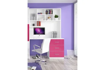 Padella Förvaringsskåp med Hylla och Skrivbord 120 cm - Rosa - Products - Möbler - Bord & matgrupp - Kontorsbord - Datorbord