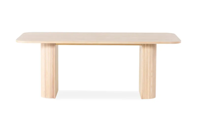 Kopparbo Matbord 200 cm, Ljust vitlaserat ekträ