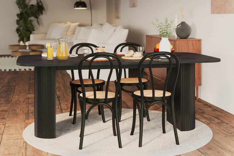 Kopparbo Matbord 200 cm - Svart trä - Products - Möbler - Bord & matgrupp - Matbord & köksbord