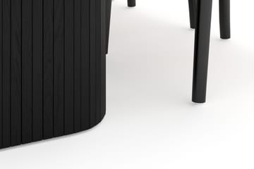 Kopparbo Matgrupp 200 cm med 6 Dastoori Matstol - 2220067-6,2223287-1 - Svart - Products - Möbler - Bord & matgrupp - Matgrupp