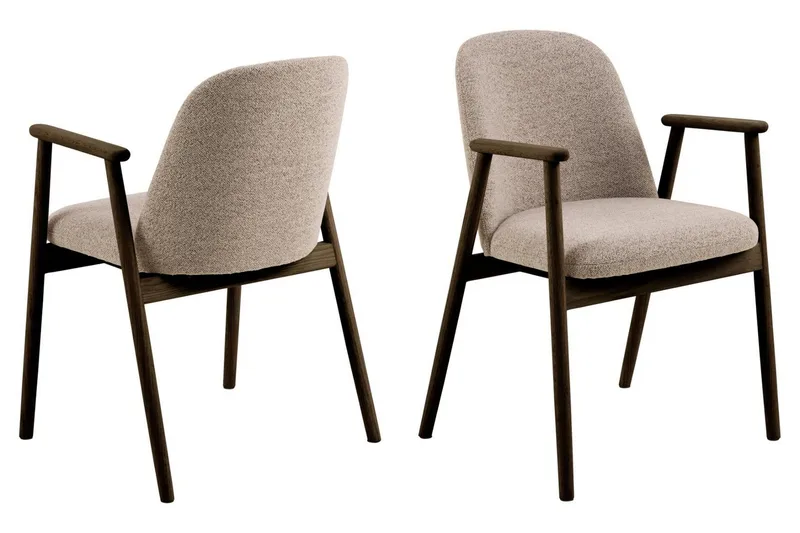 Kopparbo Runt Matbord 120 cm Mörkbrunt med 4 Reciclar Matstolar - Products - Möbler - Bord & matgrupp - Matgrupp
