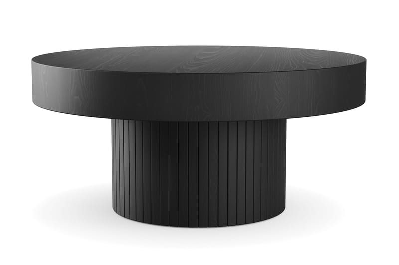 Kopparbo Soffbord 75 cm Runt Svart - Svartlaserad ek - Products - Möbler - Bord & matgrupp - Soffbord