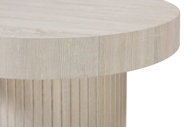 Kopparbo Soffbord Rund 85 cm tjock bordsskiva - Vitlaserad ek - Products - Möbler - Bord & matgrupp - Soffbord