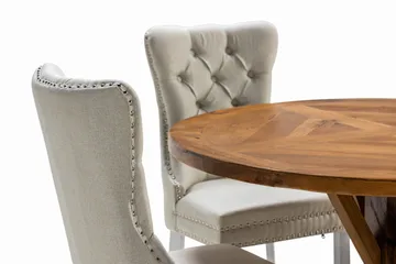 Lyon Matgrupp 120 cm Rund inkl 4 Bergviken Stolar - Brun - Products - Möbler - Bord & matgrupp - Matgrupp