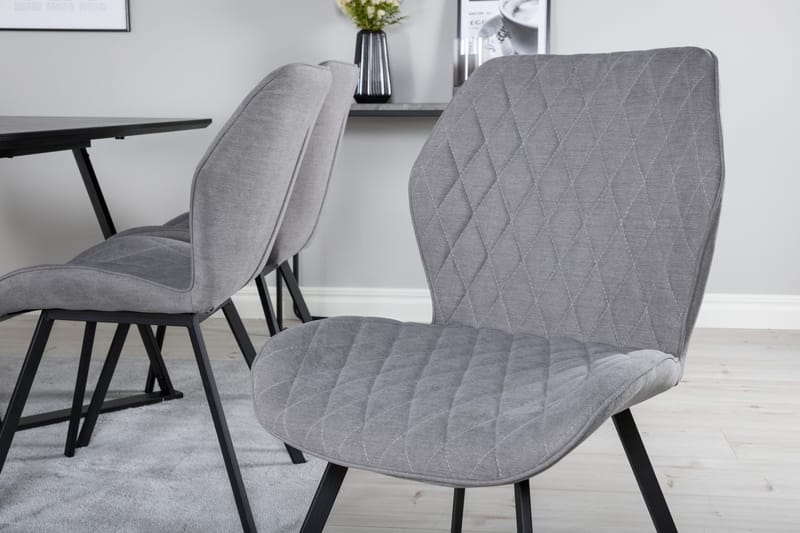 Marina Matgrupp 180 cm Rektangulär med 6 Gemma stolar - Svart - Products - Möbler - Bord & matgrupp - Matgrupp