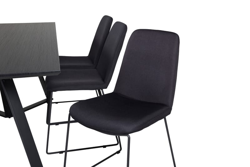 Marina Matgrupp 180 cm Rektangulär med 6 Muce stolar - Svart - Products - Möbler - Bord & matgrupp - Matgrupp
