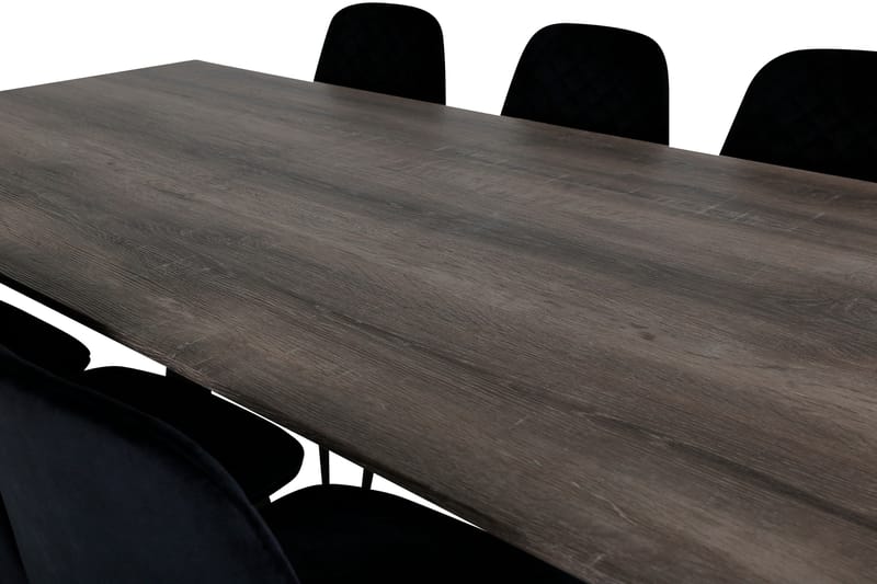 Marina Matgrupp 180 cm Rektangulär med 6 Polar stolar - Svart - Products - Möbler - Bord & matgrupp - Matgrupp