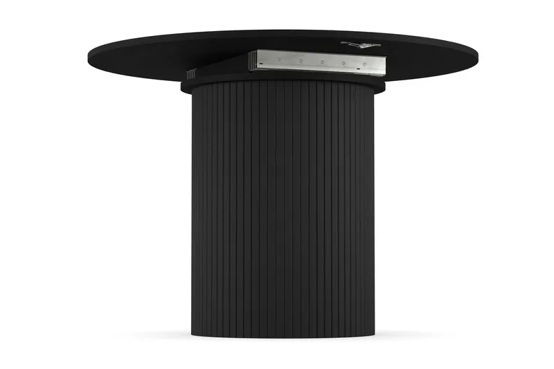 Kopparbo Matbord Runt 106-156 cm Förlängningsbart - Svart trä - Products - Möbler - Bord & matgrupp - Matbord & köksbord