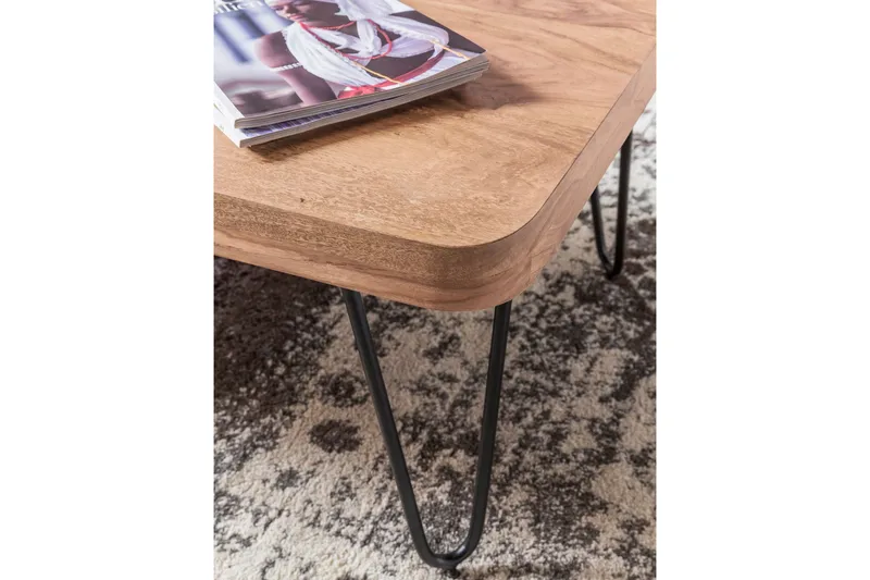 Mayotte Soffbord 115 cm - Akacia/Svart - Products - Möbler - Bord & matgrupp - Soffbord