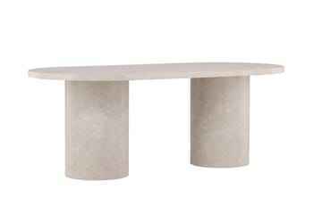 Narvik Dining Table 100x200 cm - Beige Marblelook  / - Beige - Products - Möbler - Bord & matgrupp - Matbord & köksbord