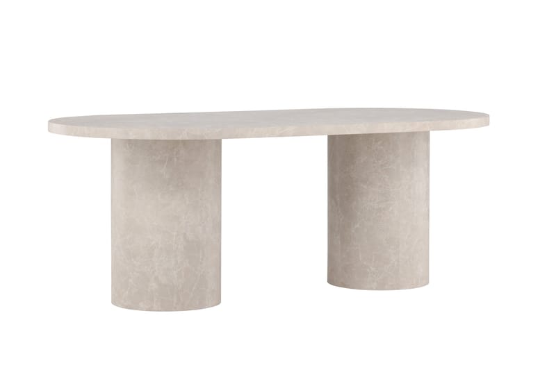 Narvik Dining Table 100x200 cm - Beige Marblelook  / - Beige - Products - Möbler - Bord & matgrupp - Matbord & köksbord