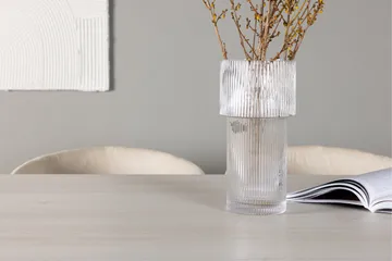 Olga Matgrupp 200 cm Rektangulär med 6 Berit Stolar - Beige - Products - Möbler - Bord & matgrupp - Matgrupp