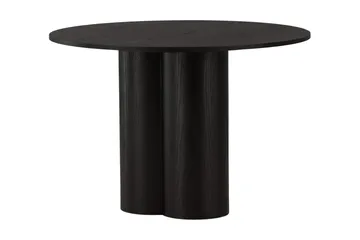 Olivia Matbord 110 cm Runt, Svart