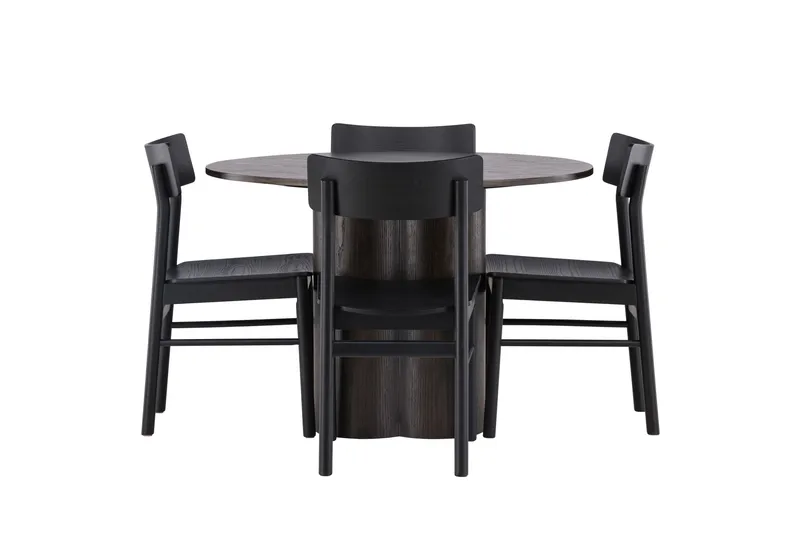 Olivia Matgrupp + 4 stolar - Mocca - Products - Möbler - Bord & matgrupp - Matgrupp