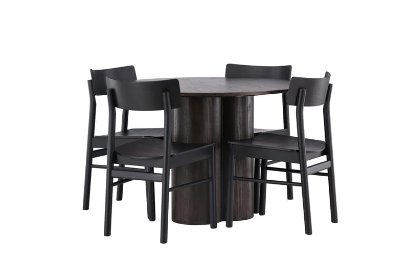 Olivia Matgrupp + 4 stolar - Mocca - Products - Möbler - Bord & matgrupp - Matgrupp