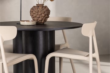 Olivia Matgrupp 110 cm Rund med 4 Ursholmen Stolar - Beige - Products - Möbler - Bord & matgrupp - Matgrupp