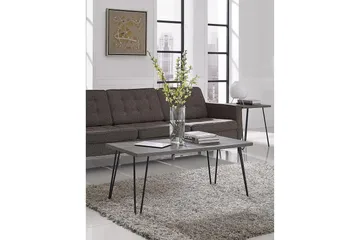 Owen Soffbord 107 cm Grå/Svart - Dorel Home - Products - M öbler - Bord & matgrupp - Soffbord