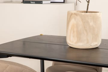 Pelle Matgrupp 190 cm Rektangulär med 6 Velvet stolar - Beige - Products - Möbler - Bord & matgrupp - Matgrupp