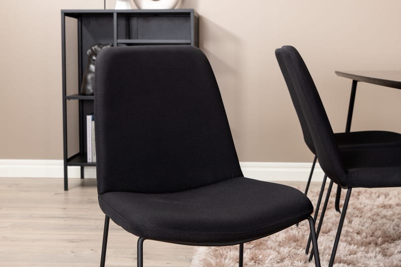 Petra Matgrupp 190 cm Rektangulär med 6 Muce stolar - Svart - Products - Möbler - Bord & matgrupp - Matgrupp