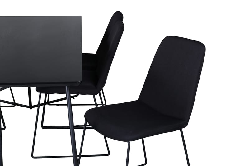 Petra Matgrupp 190 cm Rektangulär med 6 Muce stolar - Svart - Products - Möbler - Bord & matgrupp - Matgrupp