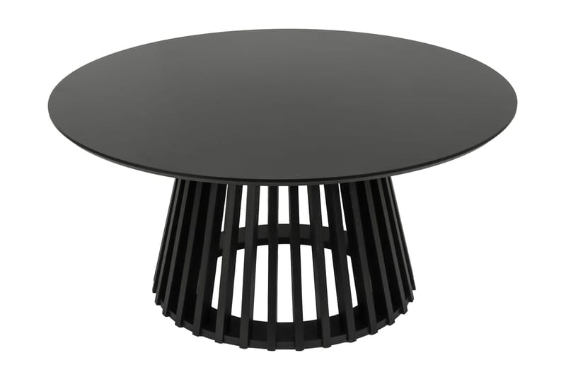Peyra Soffbord Runt 86 cm Fanér - Svartlaserad ek - Products - Möbler - Bord & matgrupp - Soffbord