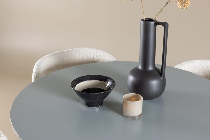 Plaza Matgrupp 100 cm Rund med 4 Agnes stolar - Grå/Vit - Products - Möbler - Bord & matgrupp - Matgrupp