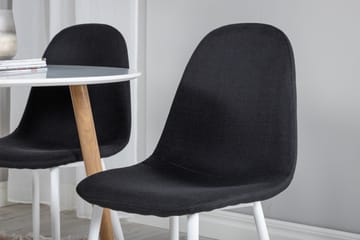 Plaza Matgrupp 100 cm Rund med 4 Polar stolar - Svart - Products - Möbler - Bord & matgrupp - Matgrupp