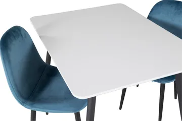 Polar Matgrupp 80 cm Rektangulär med 2 Polar stolar - Svart - Products - Möbler - Bord & matgrupp - Matgrupp