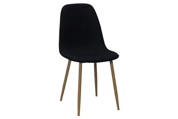 Richeto Matbord 180 cm ek +  6 st Nibe stol svart med ek ben - Ek - Products - Möbler - Bord & matgrupp - Matgrupp
