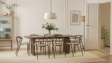 Richeto Matbord 240 cm med 8 Winston Matstolar - Rökt ek - Products - Möbler - Bord & matgrupp - Matgrupp