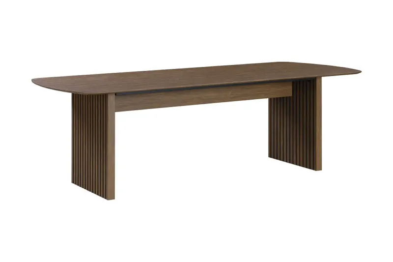 Richeto Matbord Rökt Ek 240 cm med 6 Sawako Greige Stolar - Rökt ek - Products - Möbler - Bord & matgrupp - Matgrupp