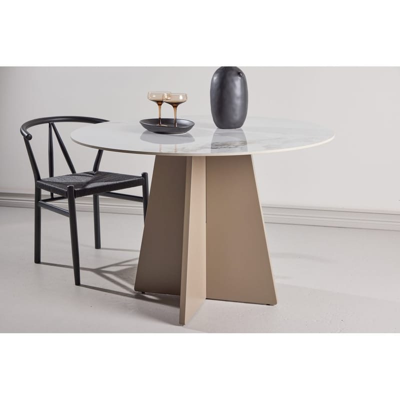 Runt matbord Bootcut - Beige - Products - Möbler - Bord & matgrupp - Matbord & köksbord