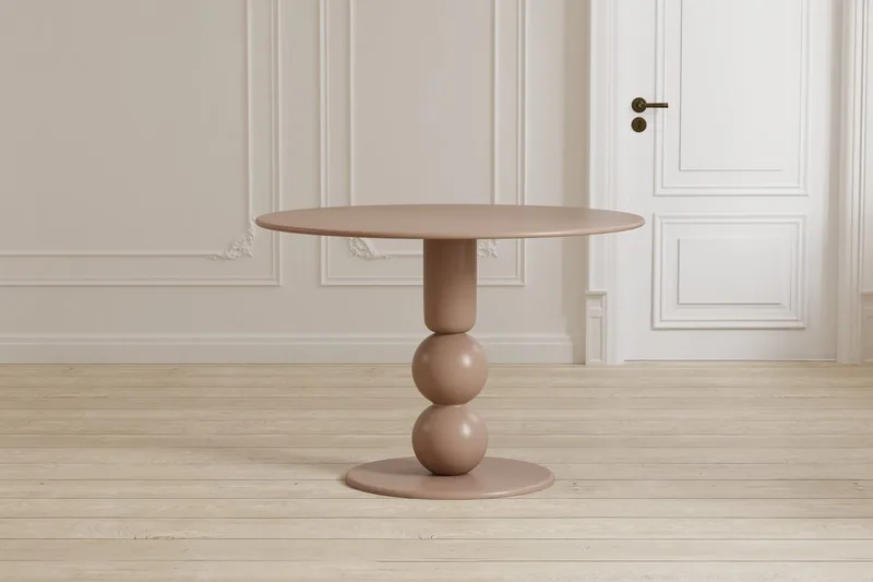 Runt matbord Boule 110 cm - Beige - Products - Möbler - Bord & matgrupp - Matbord & köksbord