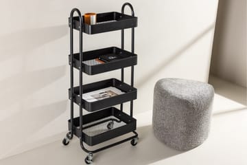 Manaus Drinkvagn 46x34 cm - Svart - Products - Möbler - Bord & matgrupp - Serveringsvagn & serveringsbord - Rullvagn, rullbord & serveringsbord