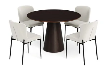 110 cm - Rökt ek/Vit