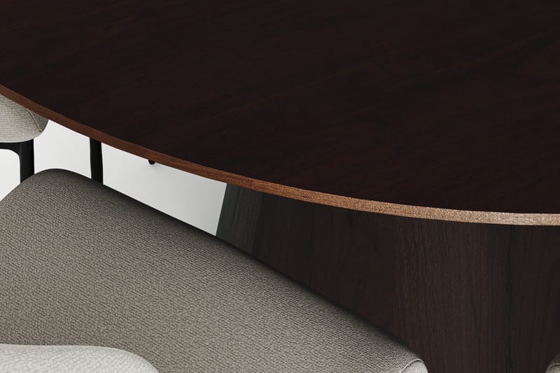Siena Matgrupp runt 150 cm Rökt Ek med 6 Elsie Matstolar - Rökt ek/Vit - Products - Möbler - Bord & matgrupp - Matgrupp