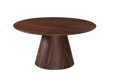 Siena Matgrupp runt 150 cm Valnöt med 6 Elsie Matstolar - Valnöt/Grå - Products - Möbler - Bord & matgrupp - Matgrupp