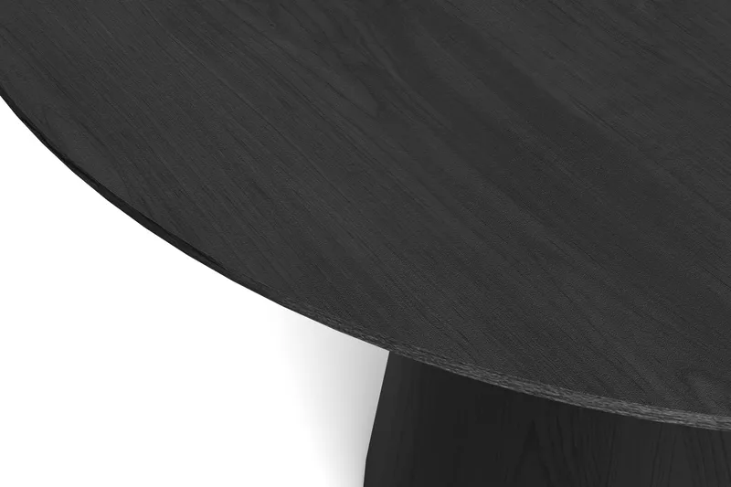 Siena Stort Matbord Runt 150cm Fanér - Svartlaserad ek - Products - Möbler - Bord & matgrupp - Matbord & köksbord