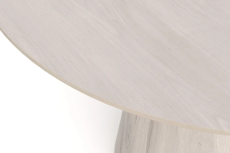 Siena Stort Matbord Runt 150cm Fanér - Vitlaserad ek - Products - Möbler - Bord & matgrupp - Matbord & köksbord